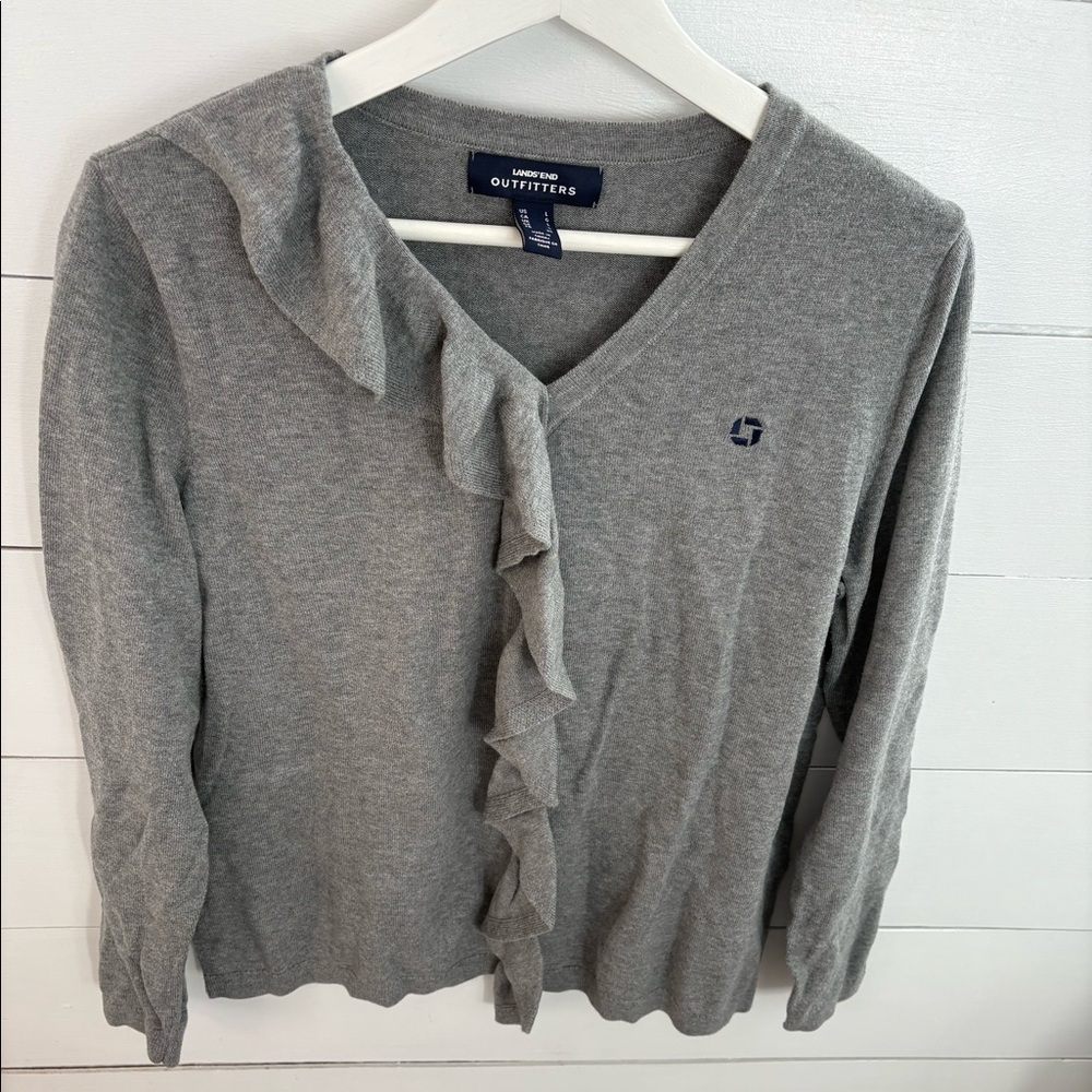 Chase lands end grey sweater